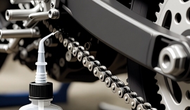 Смазка и уход за цепью мотоцикла