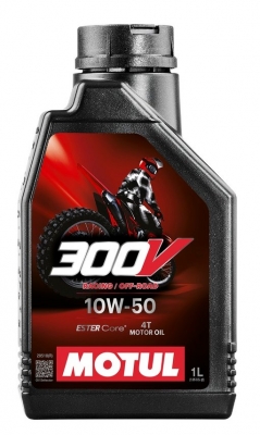 Масло моторное спортивное Motul 300V 4T FACTORY LINE OFF ROAD SAE 10W50 1 литр