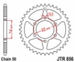 JT JTR856.45 - звезда задняя YAMAHA XJ 550 1981-1985, цепь 530, 45 зубьев