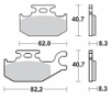 Колодки тормозные Braking BR 935CM44