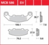 Колодки тормозные дисковые LUCAS MCB586