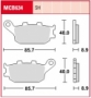Колодки тормозные дисковые TRW LUCAS MCB634