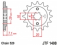 JT JTF1408.15 - звезда передняя (ведущая) Suzuki RV200 VAN VAN 2015-2019,TSR200 (TS) 1990-1992, под 520 цепь, 15 зубьев