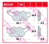 TRW LUCAS MCB841 - комплект задних дисковых колодок HONDA CBF 500 / CB500 X / CBR500 2013-, CB 650 F / CBR 600 2014-, NC 750 2014-, KAWASAKI VERSYS 650 2015-, Z 750 2011-2014, Z 800 2013-2017, SUZUKI SFV 650 GLADIUS 2009-2016 Колодки тормозные дисковые TRW LUCAS MCB841