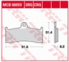 TRW LUCAS MCB660SV - комплект синтетических дисковых передних колодок