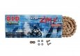 DID 520ZVM-X-G&G-118 - приводная цепь усиленная золотая для дорожных и внедорожных мотоциклов 250-1200cc, 520ZVM-X DID, 118 звеньев. Мото цепь ДИД 126 520 ZVM-X