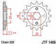JT JTF1408.15 - звезда передняя (ведущая) Suzuki RV200 VAN VAN 2015-2019,TSR200 (TS) 1990-1992, под 520 цепь, 15 зубьев