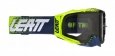 Мото очки LEATT Goggle Velocity 6.5 - Light Grey 58% (Lime Blue) - пуленепробиваемые очки!