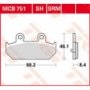 Тормозные колодки TRW LUCAS MCB751SRM