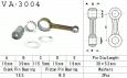 VESRAH VA-3004 - шатун SUZUKI LT 230 (LT230) QUADRUNNER, QUASSPORT
