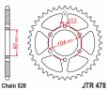 JTR478-46 - звезда задняя KAWASAKI ER6F/N (06-17), KLE 650 (8) замена для JTR1478.46