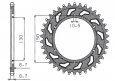 Звезда задняя Sunstar 1-5601-47 для Yamaha FZS 600 FAZER 1996-2003 (JTR859.47)