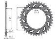 Звезда задняя Sunstar 1-5601-47 для Yamaha FZS 600 FAZER 1996-2003 (JTR859.47)