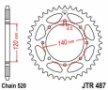 JT JTR487.43 - звезда задняя KAWASAKI KLR 650C 1995-2003, 520 шаг, 43 зуба