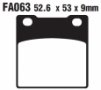 Колодки тормозные дисковые EBC FA063