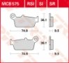 Колодки тормозные TRW/LUCAS MCB575SI