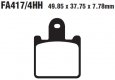 Колодки тормозные дисковые EBC FA417/4HH