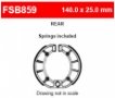 Колодки тормозные барабанные Ferodo FSB859