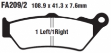 Тормозные колодки EBC FA209/2V