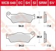 Колодки тормозные дисковые LUCAS MCB648SRM