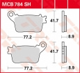 TRW LUCAS MCB784SH - задние дисковые тормозные колодки для мотоциклов CB 600 HORNET 07-15, CBR 600 RR 07-16, CBR 1000 FIREBLADE 06-19, KAWASAKI ZX6R 636 13-, ZX10R / RR 10-, SUZUKI GSXR 600 / 750 11-16 GSXR 1000 09-, YAMAHA R6 17-, R1 15-