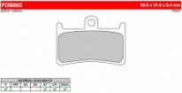 Колодки тормозные дисковые FERODO FDB605EF