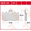 Колодки тормозные дисковые TRW LUCAS MCB748SV