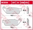 TRW LUCAS MCB598SV - передние дисковые тормозные колодки для мотоциклов
