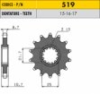 Звезда передняя (ведущая) для мотоциклов Yamaha, Kawasaki, под 530 цепь, SS 51916 16 зубьев. Звезда передняя САНСТАР под 530 цепь, 16 зубьев. 