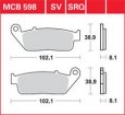 Комплект дисковых тормозных колодок Lucas MCB598SV для мотоцикла для агрессивной езды