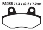 Тормозные колодки EBC FA086 (FDB312)