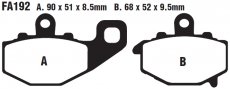 Колодки тормозные дисковые EBC FA192V