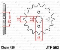 Звезда передняя JT Sprockets JTF563.11