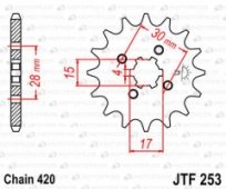 Звезда передняя JT Sprockets JTF253.12