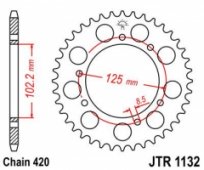 Звезда задняя JT Sprockets JTR1132.48