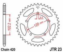 Звезда задняя JT Sprockets JTR23.47