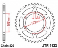 Звезда задняя JT Sprockets JTR1133.52