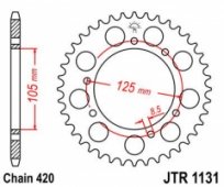 Звезда задняя JT Sprockets JTR1131.58