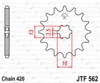 Звезда передняя JT Sprockets JTF562,09