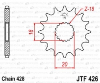 Звезда передняя JT Sprockets JTF426.15