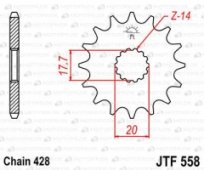 Звезда передняя JT Sprockets JTF558.15