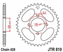 Звезда задняя JT Sprockets JTR810.43