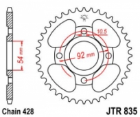 Звезда задняя JT Sprockets JTR835.48