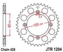 Звезда задняя JT Sprockets JTR1204.50