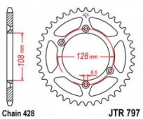 Звезда задняя JT Sprockets JTR797.51