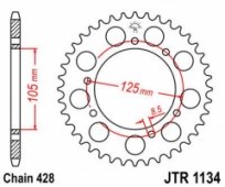 Звезда задняя JT Sprockets JTR1134.52