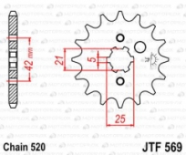 Звезда передняя JT Sprockets JTF569.10