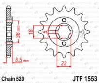 Звезда передняя JT Sprockets JTF1553.14