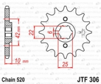 Звезда передняя JT Sprockets JTF306.15