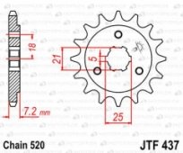 Звезда передняя JT Sprockets JTF437.16